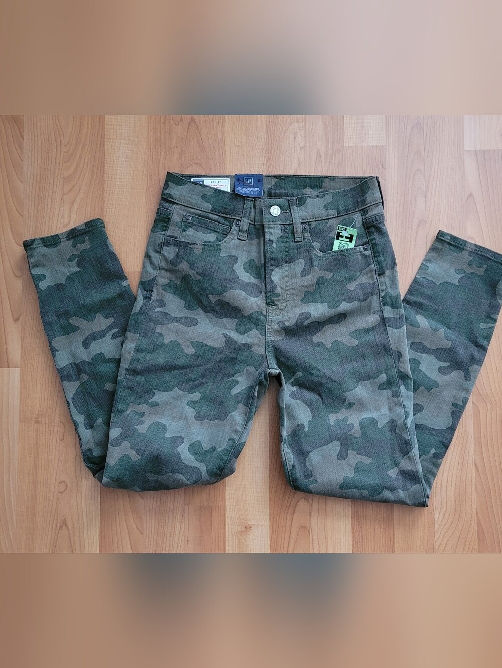 GAP Women's Camo True Skinny Ankle High Rise Jeans Pants NEW w/ Tags Size 27/4R